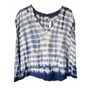 Ecote Cropped Tie-Dye Sleeveless Top – Size Small